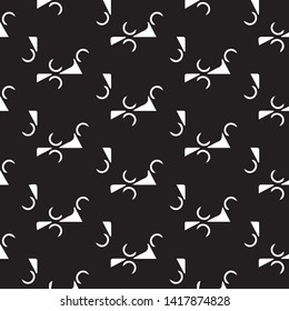Simple black and white vector illustration. Abstract geometric background pattern