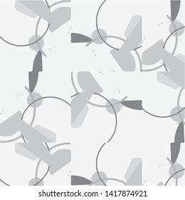 Simple black and white vector illustration. Abstract geometric background pattern