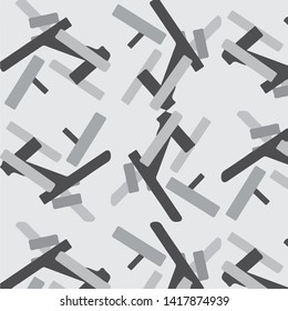 Simple black and white vector illustration. Abstract geometric background pattern