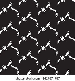 Simple black and white vector illustration. Abstract geometric background pattern