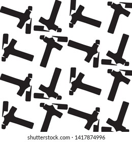 Simple black and white vector illustration. Abstract geometric background pattern