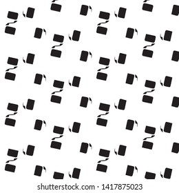 Simple black and white vector illustration. Abstract geometric background pattern