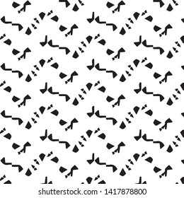 Simple black and white vector illustration. Abstract geometric background pattern