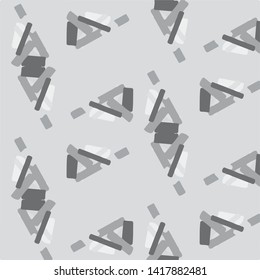Simple black and white vector illustration. Abstract geometric background pattern