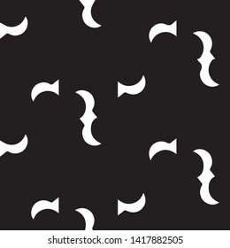 Simple black and white vector illustration. Abstract geometric background pattern