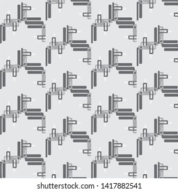 Simple black and white vector illustration. Abstract geometric background pattern