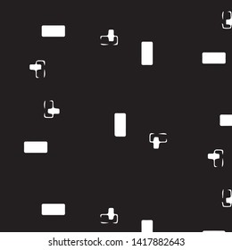 Simple black and white vector illustration. Abstract geometric background pattern