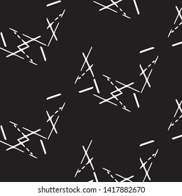 Simple black and white vector illustration. Abstract geometric background pattern