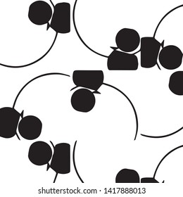 Simple black and white vector illustration. Abstract geometric background pattern