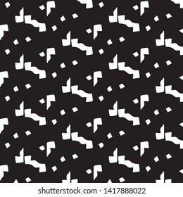 Simple black and white vector illustration. Abstract geometric background pattern