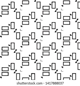 Simple black and white vector illustration. Abstract geometric background pattern