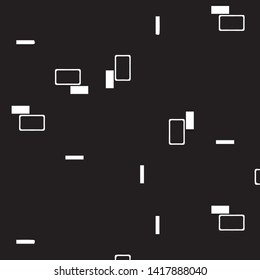 Simple black and white vector illustration. Abstract geometric background pattern