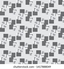 Simple black and white vector illustration. Abstract geometric background pattern