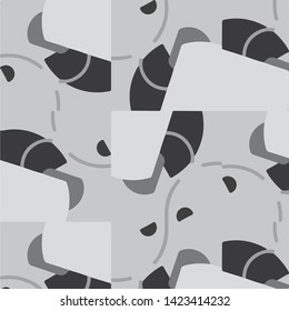 Simple black and white vector illustration. Abstract geometric background pattern