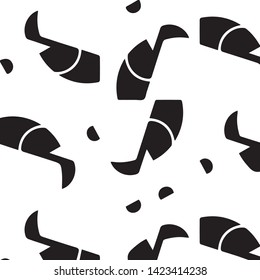 Simple black and white vector illustration. Abstract geometric background pattern