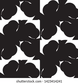 Simple black and white vector illustration. Abstract geometric background pattern