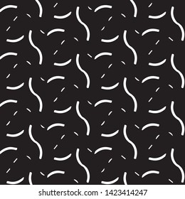 Simple black and white vector illustration. Abstract geometric background pattern