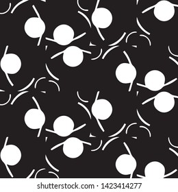 Simple black and white vector illustration. Abstract geometric background pattern