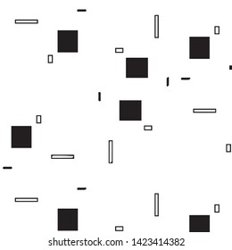 Simple black and white vector illustration. Abstract geometric background pattern