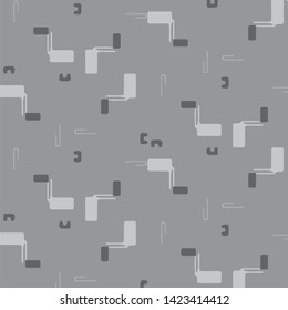 Simple black and white vector illustration. Abstract geometric background pattern