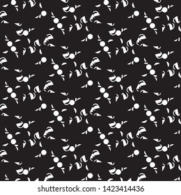 Simple black and white vector illustration. Abstract geometric background pattern