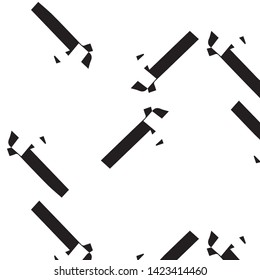 Simple black and white vector illustration. Abstract geometric background pattern