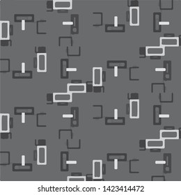 Simple black and white vector illustration. Abstract geometric background pattern