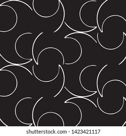 Simple black and white vector illustration. Abstract geometric background pattern