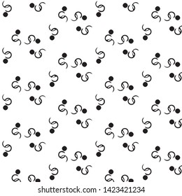 Simple black and white vector illustration. Abstract geometric background pattern