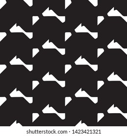 Simple black and white vector illustration. Abstract geometric background pattern
