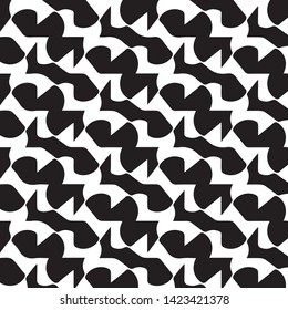 Simple black and white vector illustration. Abstract geometric background pattern