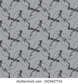 Simple black and white vector illustration. Abstract geometric background pattern