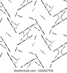 Simple black and white vector illustration. Abstract geometric background pattern