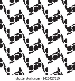 Simple black and white vector illustration. Abstract geometric background pattern