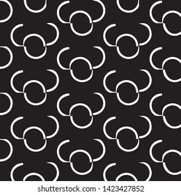 Simple black and white vector illustration. Abstract geometric background pattern