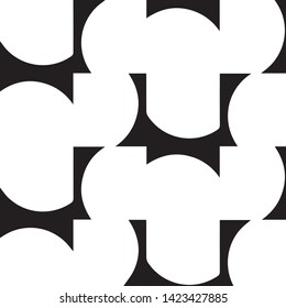 Simple black and white vector illustration. Abstract geometric background pattern