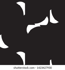 Simple black and white vector illustration. Abstract geometric background pattern