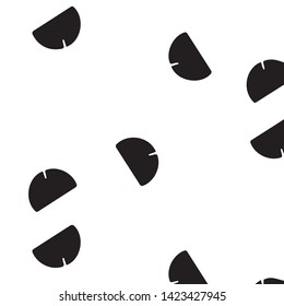 Simple black and white vector illustration. Abstract geometric background pattern