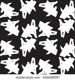Simple black and white vector illustration. Abstract geometric background pattern