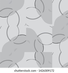 Simple black and white vector illustration. Abstract geometric background pattern