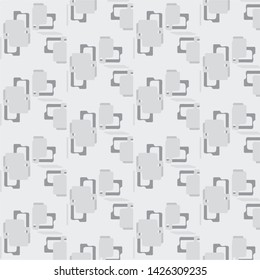 Simple black and white vector illustration. Abstract geometric background pattern