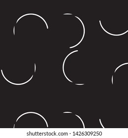 Simple black and white vector illustration. Abstract geometric background pattern