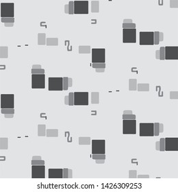 Simple black and white vector illustration. Abstract geometric background pattern