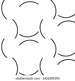 Simple black and white vector illustration. Abstract geometric background pattern