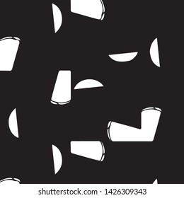 Simple black and white vector illustration. Abstract geometric background pattern