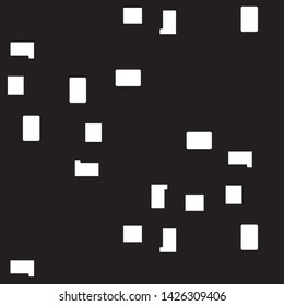 Simple black and white vector illustration. Abstract geometric background pattern