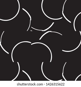 Simple black and white vector illustration. Abstract geometric background pattern