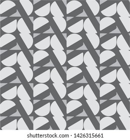 Simple black and white vector illustration. Abstract geometric background pattern