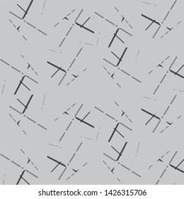 Simple black and white vector illustration. Abstract geometric background pattern