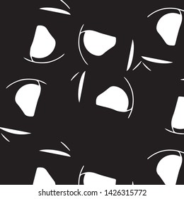 Simple black and white vector illustration. Abstract geometric background pattern